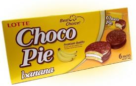 Банановые пирожные Choco Pie Lotte 168 грамм