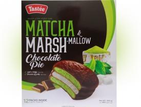 Печенье бисквитное Tastee Matcha Marshmallow Chocolate Pie со вкусом зеленого чая 300 гр